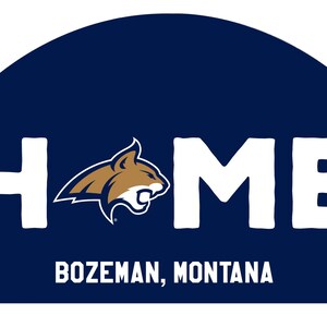 Montana State Bobcats Wood Sign with String
