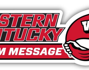 Western Kentucky Hilltoppers 4-Inch Wide Customizable Vinyl Decal Sticker