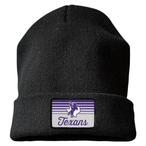 Tarleton State University Officially Licensed Unisex Beanie, Rectangle or Round Cloth Patch