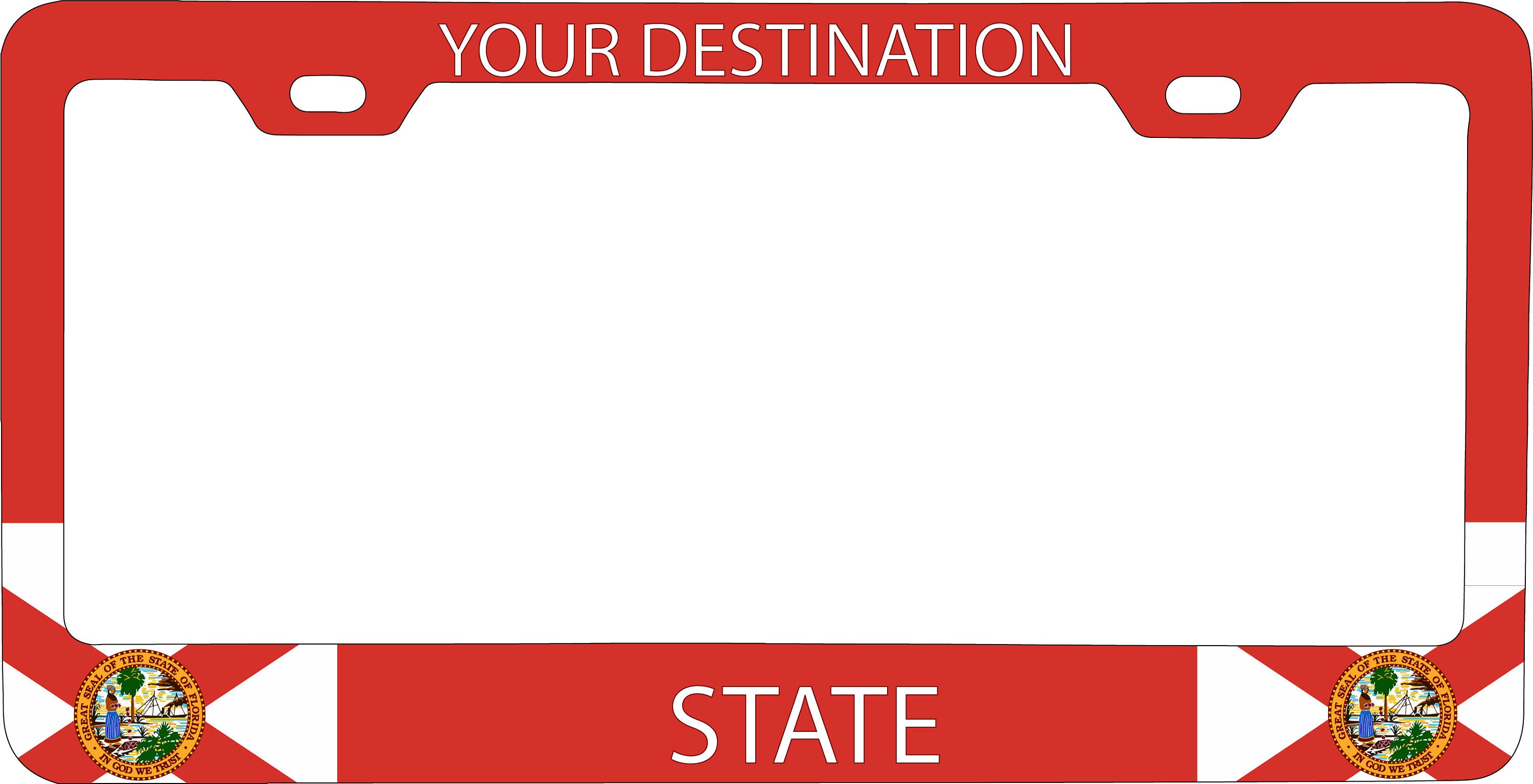 Personalized Etched Florida Laser Engraved Metal License Plate Etsy