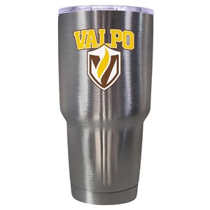 Valparaiso University 24 oz White Insulated Stainless Steel Tumbler