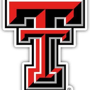 Texas Tech Red Raiders Officially Licensed Vinyl Sticker - Multiple Sizes Available