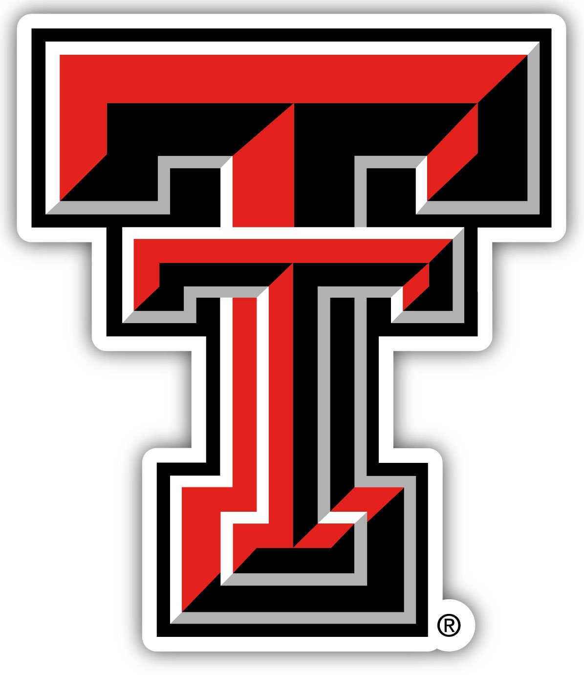 Texas Tech Red Raiders Officially Licensed Vinyl Sticker - Multiple Sizes Available
