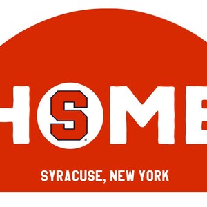 Syracuse Orange Wood Sign with String