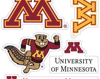 Minnesota Gophers Officially Licensed College Sticker Multipack - School Spirit Decal Set