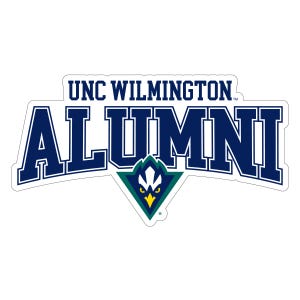 North Carolina Wilmington Seahawks Laser Cut Alumni Vinyl Sticker/Magnet - Officially Licensed image 1