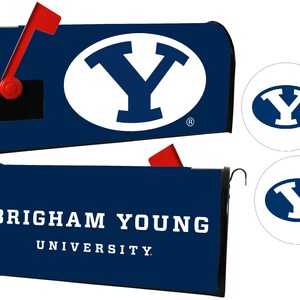 Brigham Young Cougars Magnetic Mailbox Cover & Sticker Set Officially Licensed