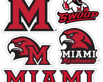 Miami University of Ohio Officially Licensed College Sticker Multipack - School Spirit Decal Set