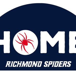 Richmond Spiders Wood Sign with String