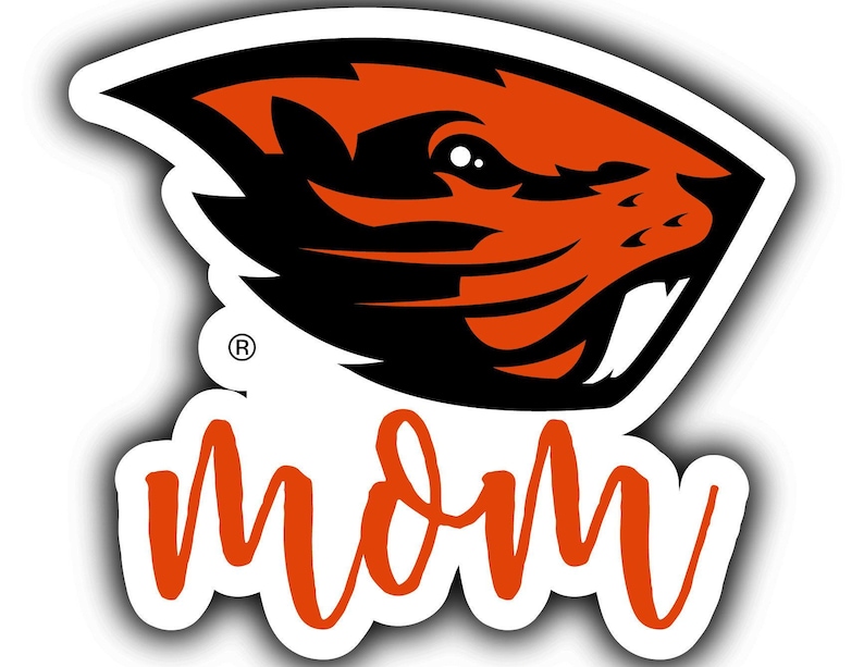 Oregon State Beavers 4-Inch Proud Family Decorative Magnet/Sticker Mom