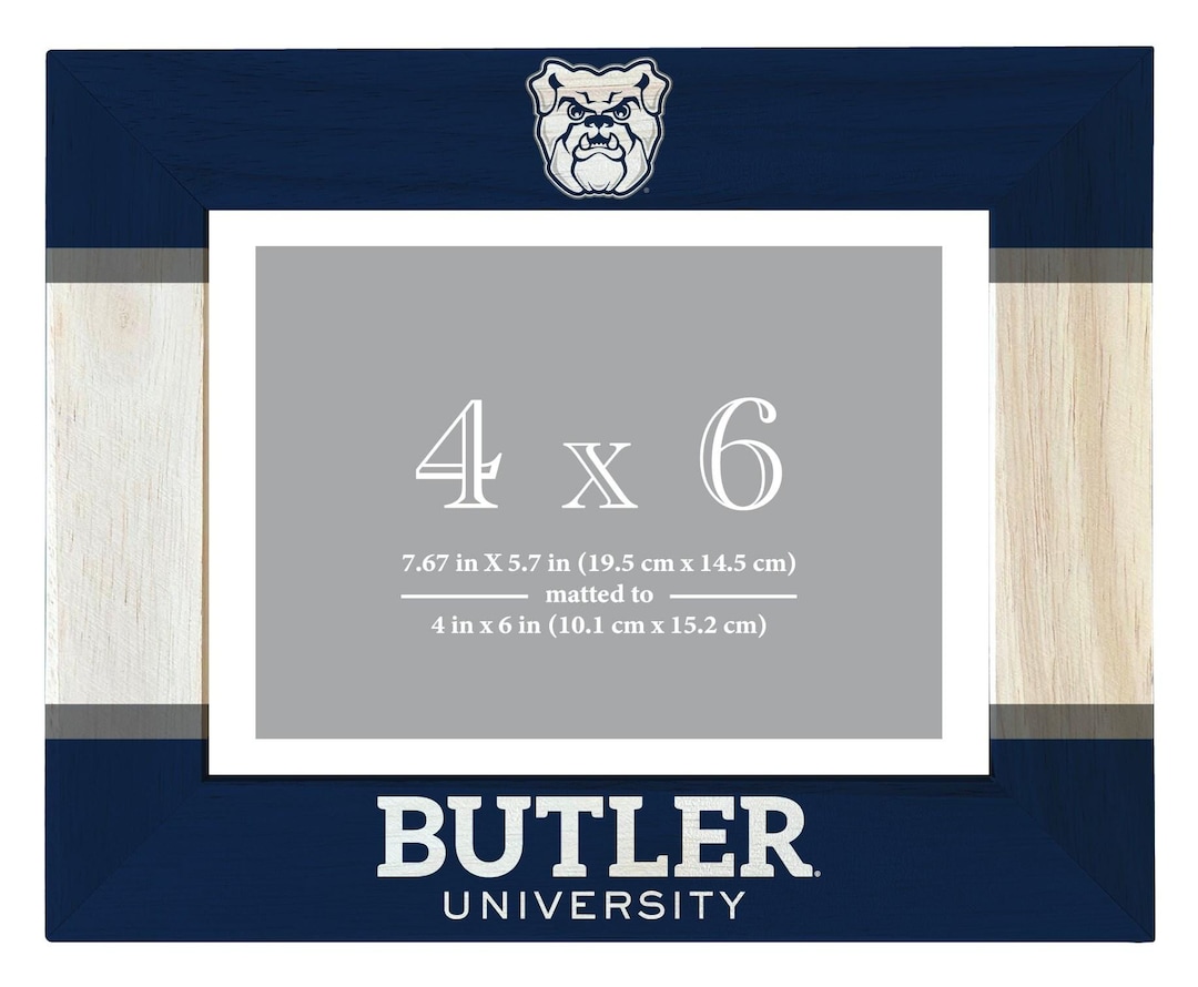 Butler Bulldogs Wooden Photo Frame Matted to 4 X 6 Inch Officially ...