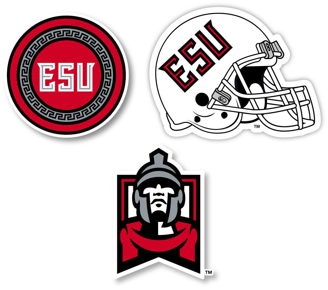 East Stroudsburg University Vinyl Decal Sticker 3 Pack 4-inch Each - Etsy