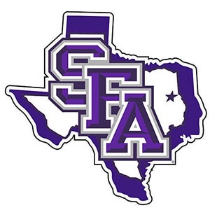 Stephen F. Austin State University 4 Inch State Shape - Sticker / Magnet Choice