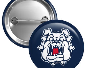 Fresno State Bulldogs Button Pin Officially Licensed – 3 Size Options
