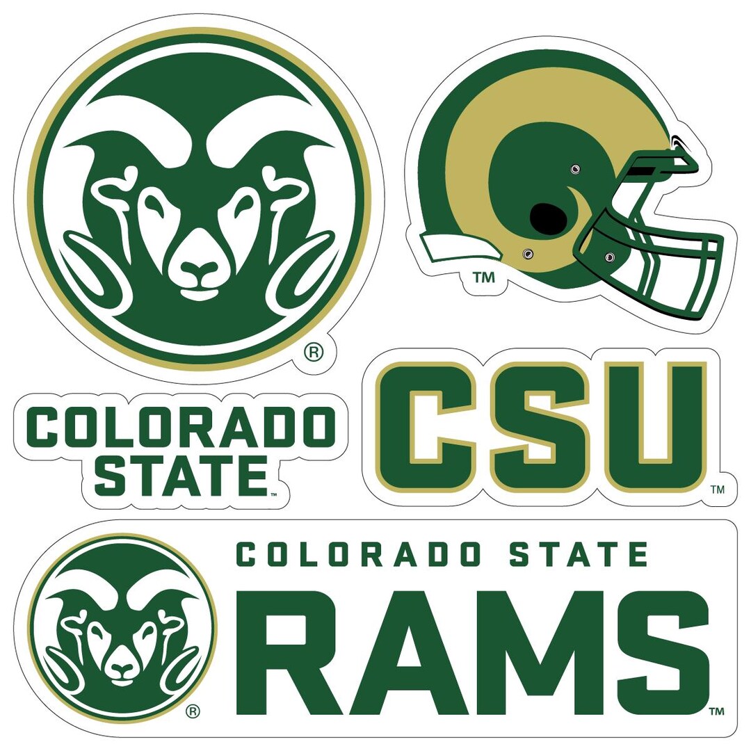 Colorado State Rams Officially Licensed College Sticker Multipack ...