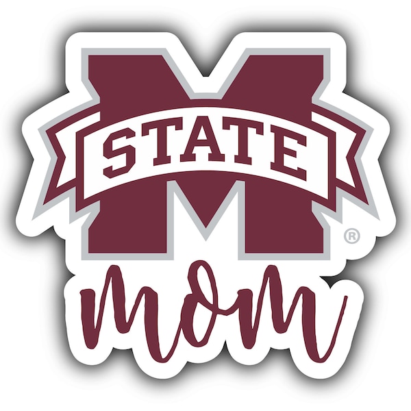 Mississippi State Bulldogs 4-Inch Proud Mom Die Cut Decal