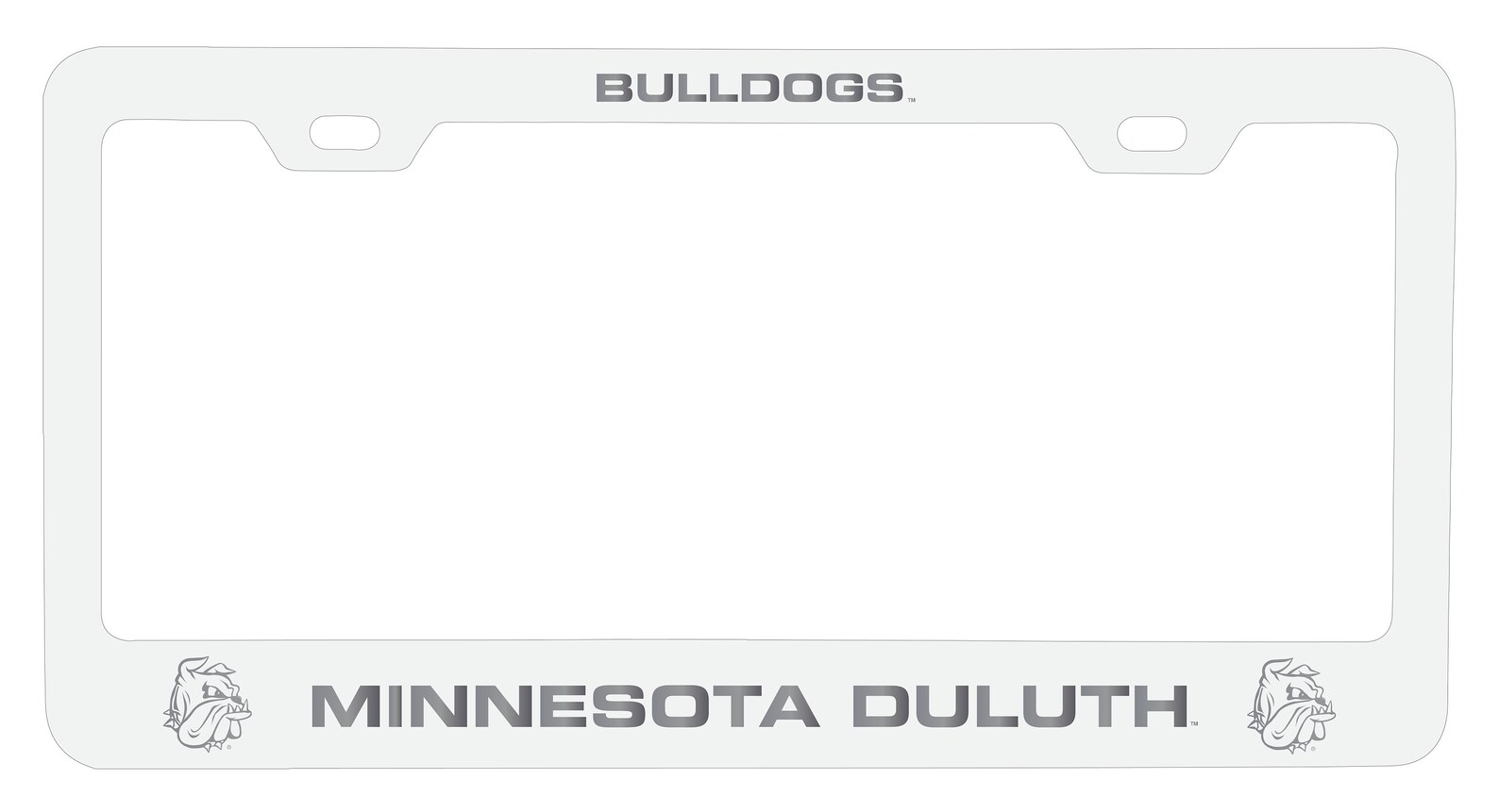 Minnesota Duluth Bulldogs Laser Engraved Metal License Plate Etsy