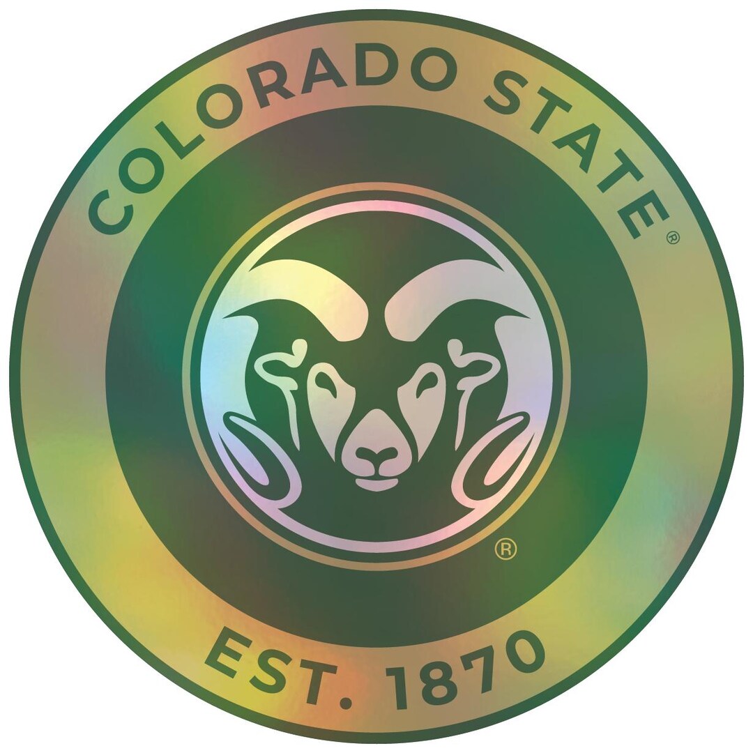 Colorado State Rams Holographic Vinyl Decal Sticker Officially Licensed ...