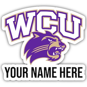 Western Carolina University Customizable Vinyl Sticker - Multiple Sizes Available