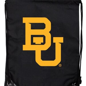 Baylor Bears Officially Licensed Drawstring Backpack - Cinch Bag with Team Logo