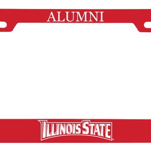 Illinois State Redbirds College Alumni Metal License Plate Frame Officially Licensed
