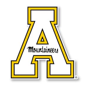 Appalachian State Vinyl Mascot Decal Sticker Officially Licensed