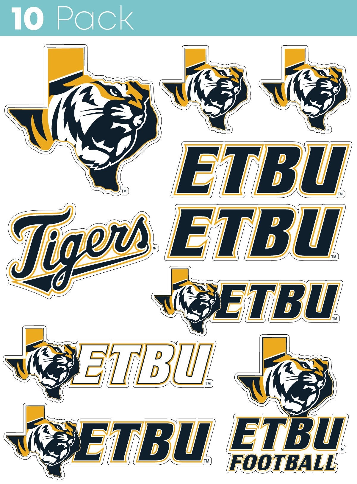 East Texas Baptist University 10 Pack Collegiate Vinyl Decal Etsy East Texas Baptist University 10 Pack Collegiate Vinyl Decal Etsy