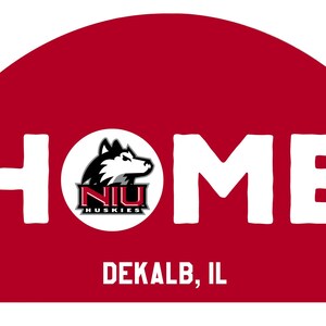 Northern Illinois Huskies Wood Sign with String