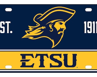 East Tennessee State University License Plate - Multiple Sizes Available