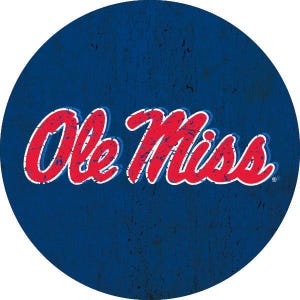 Mississippi Ole Miss Rebels 4 Inch Round Magnet Officially Licensed