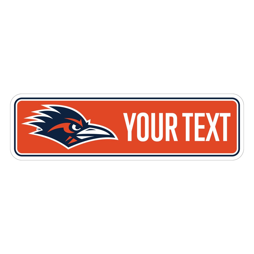 Utsa Logo Sticker UTSA Road Runners Customizable Vinyl Sticker/magnet Officially Licensed ...