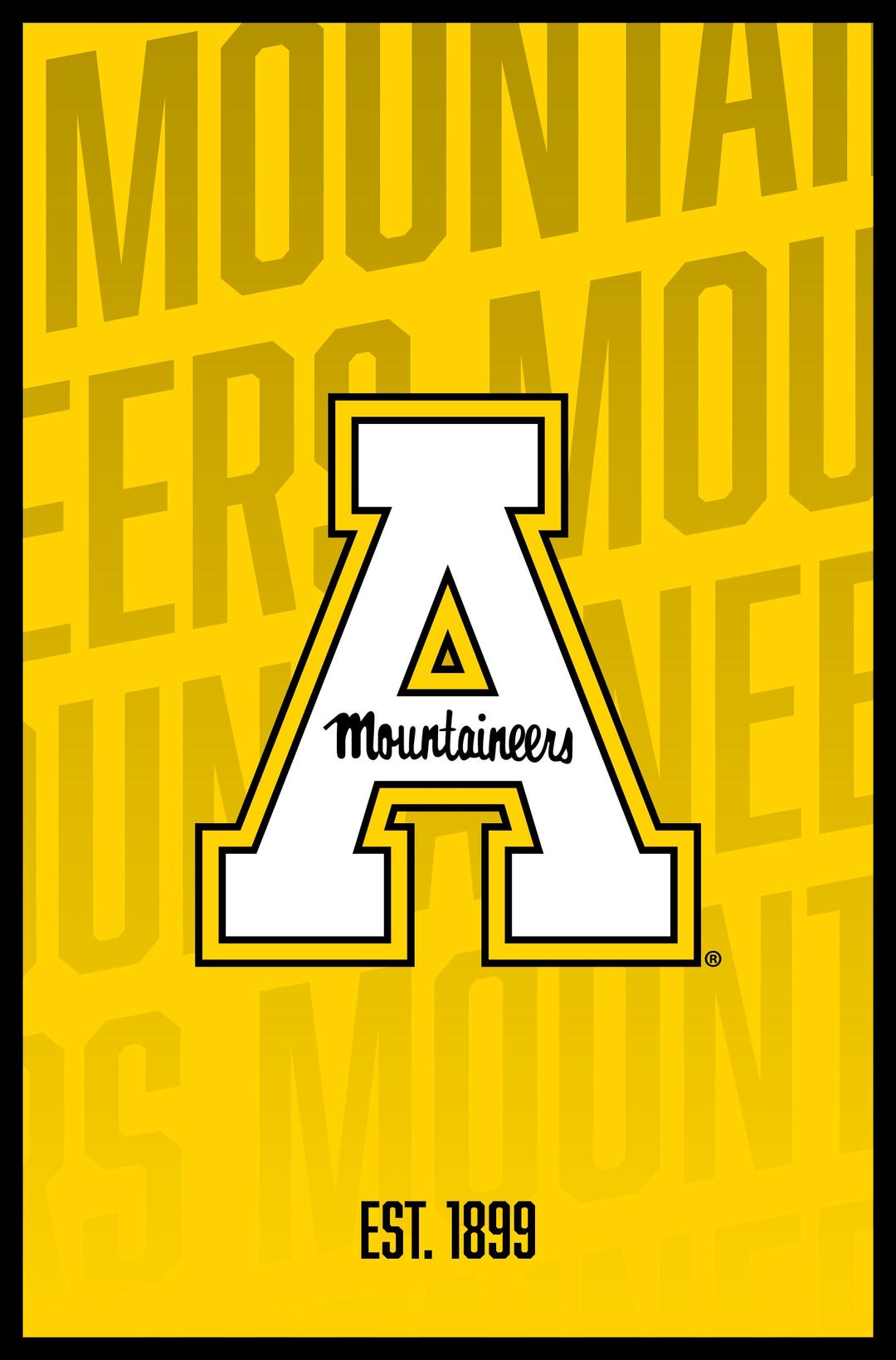 Appalachian State Officially Licensed College Poster – Gradient or ...