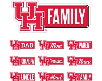 University of Houston Proud Family Decorative Decal – Officially Licensed