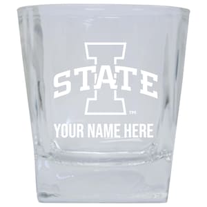 Iowa State Cyclones Custom College 10 oz Glass Etched