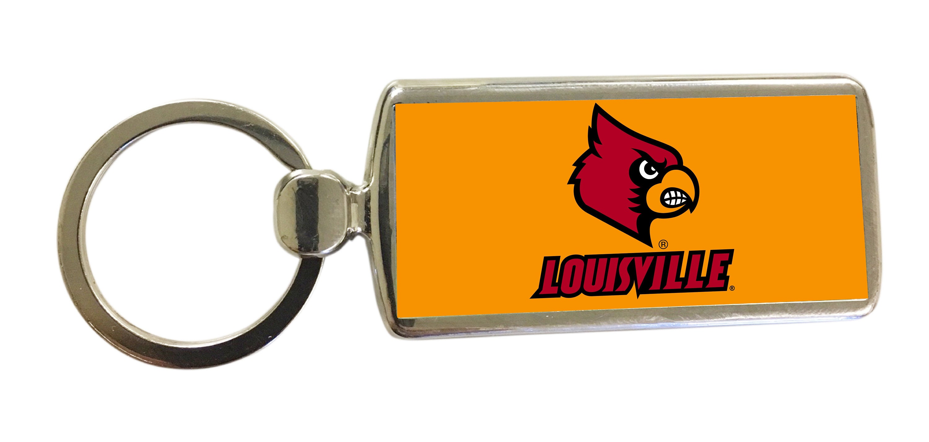 Louisville Cardinals State Shape Keychain