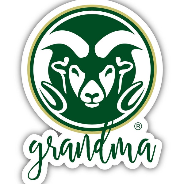 Colorado State Rams 4 Inch Proud Grandma Die Cut Decal