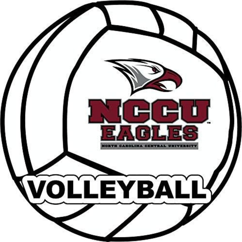 Adhesivo de vinilo de 4 pulgadas con diseño de pelota de los North Carolina Central Eagles (varios deportes disponibles) imagen 3