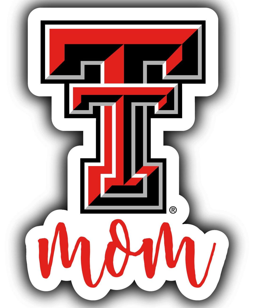 WinCraft NCAA Texas Tech Red Raiders Fan Decal 3-Pack - Removable & Reusable Team Stickers