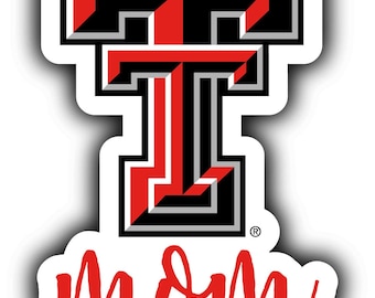 Texas Tech Red Raiders 4-Inch Proud Family Decorative Magnet/Sticker