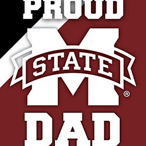 Mississippi State Bulldogs Proud Parent (Dad or Mom) Magnet/Sticker