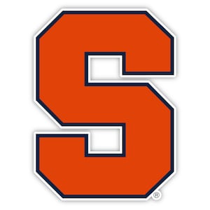 May include: Orange letter "S" with a navy blue outline and a white border. The letter has a rectangular shape with a cut-out in the middle. The registered trademark symbol is in the bottom right corner. The design is on a white background.