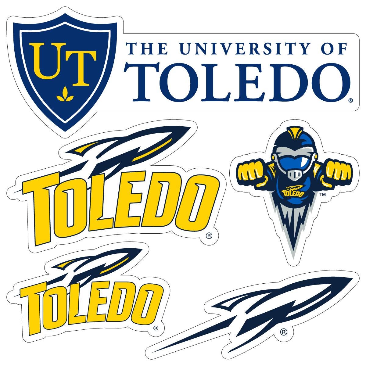 Ut Rockets Crest Toledo Rockets Clipart