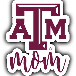 Texas A&M Aggies 4-Inch Proud Family Die Cut Magnet/Sticker
