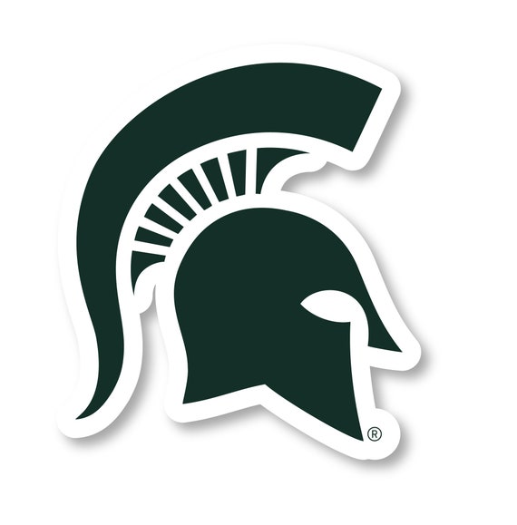 Michigan State Spartans Vinyl Mascot Decal Sticker Etsy