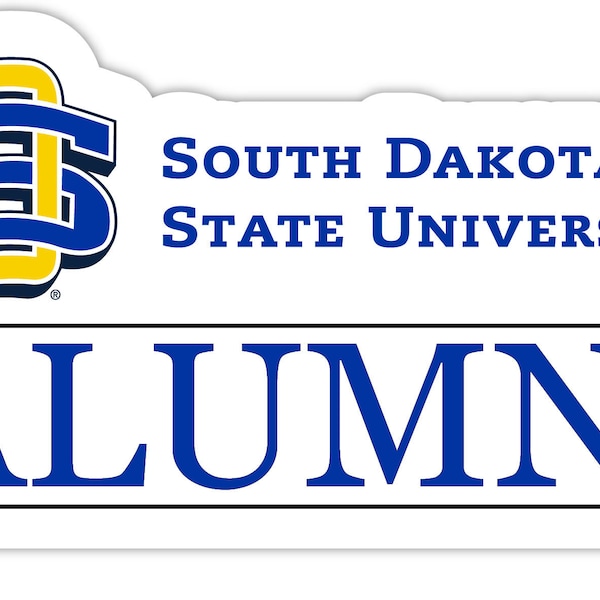 South Dakota State Jackrabbits 4-Inch Laser Cut Alumni Vinyl Decal Sticker