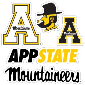 Appalachian State Officially Licensed College Sticker Multipack - School Spirit Decal Set