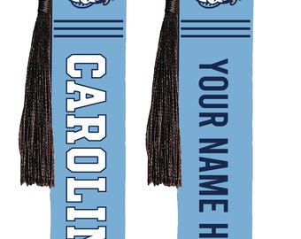 UNC Tar Heels Customizable Wooden Bookmark with Tassel, Officially Licensed