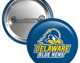 Delaware Blue Hens Button Pin Officially Licensed – 3 Size Options