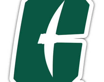 University of North Carolina at Charlotte 49ers Vinyl Mascot Decal Sticker Officially Licensed