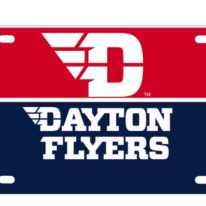 Dayton Flyers Metal License Plate Car Tag